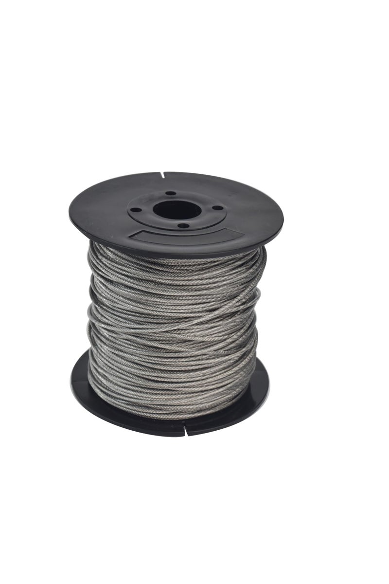 Yountiger 304 Stainless Steel Wire Cable Vinyl Coated, Outdoor Light Guide Wire, Suitable 1/16 Inch Overmolded to 3/32 Inch 200FT - Image 2